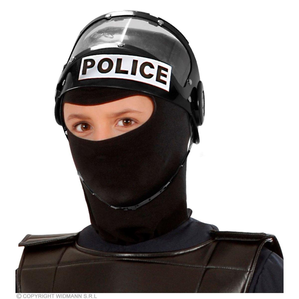Elmo poliziotto casco nero