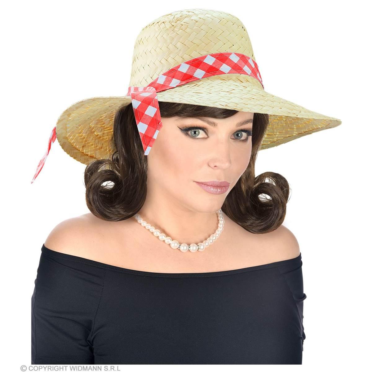 Cappello paglia nastro