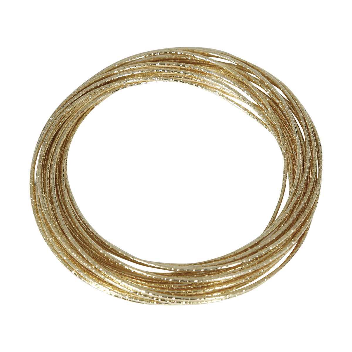 Bracciale metallo cerchi oro