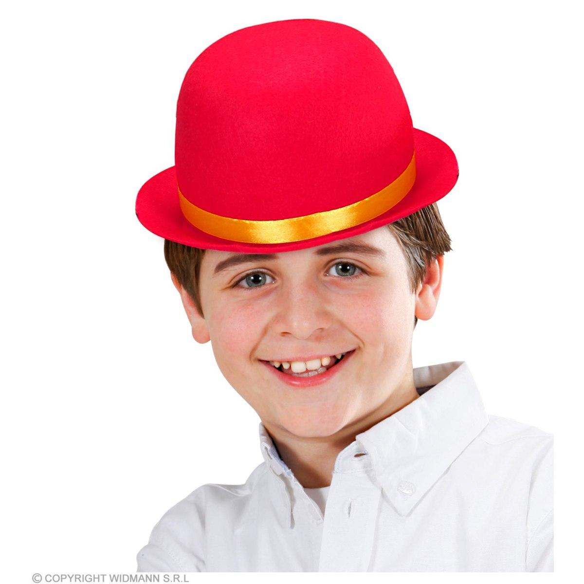 Cappello bombetta feltro rosa
