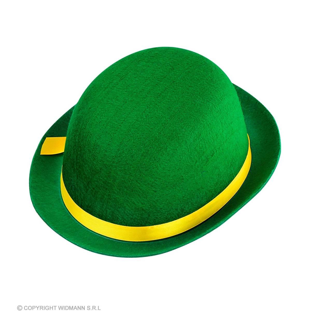 Cappello bombetta feltro verde