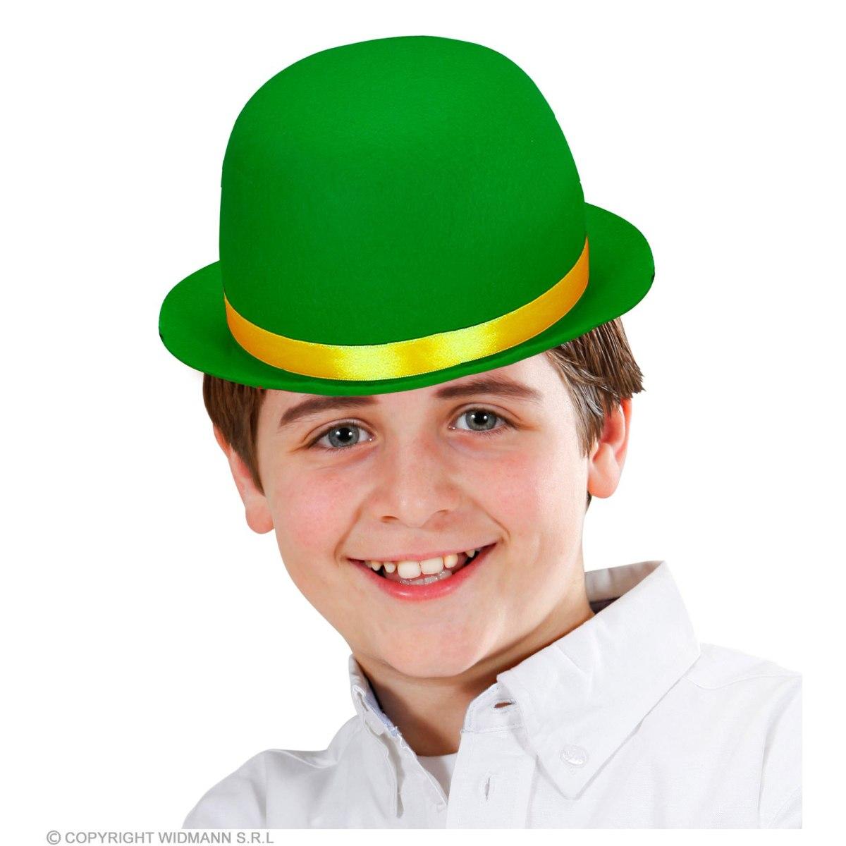Cappello bombetta feltro verde