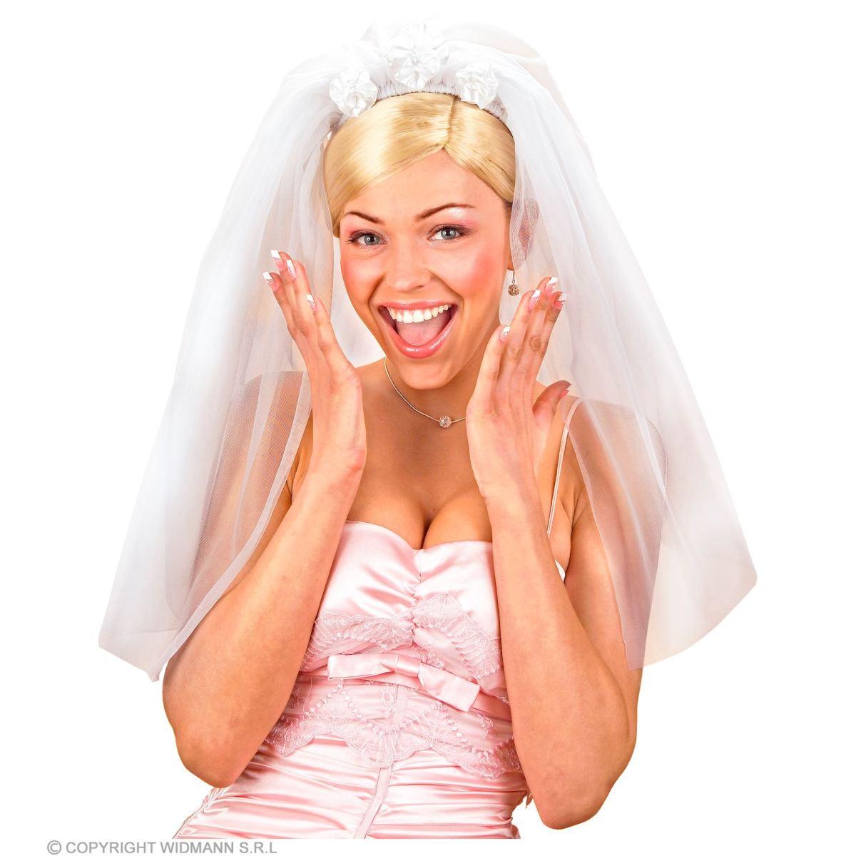 Copricapo velo bianco da sposa