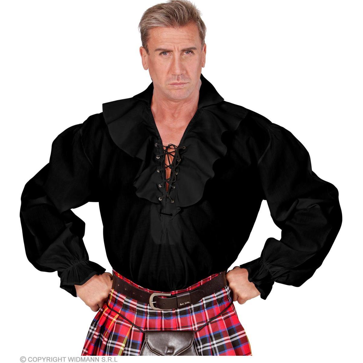 Camicia nera lacci