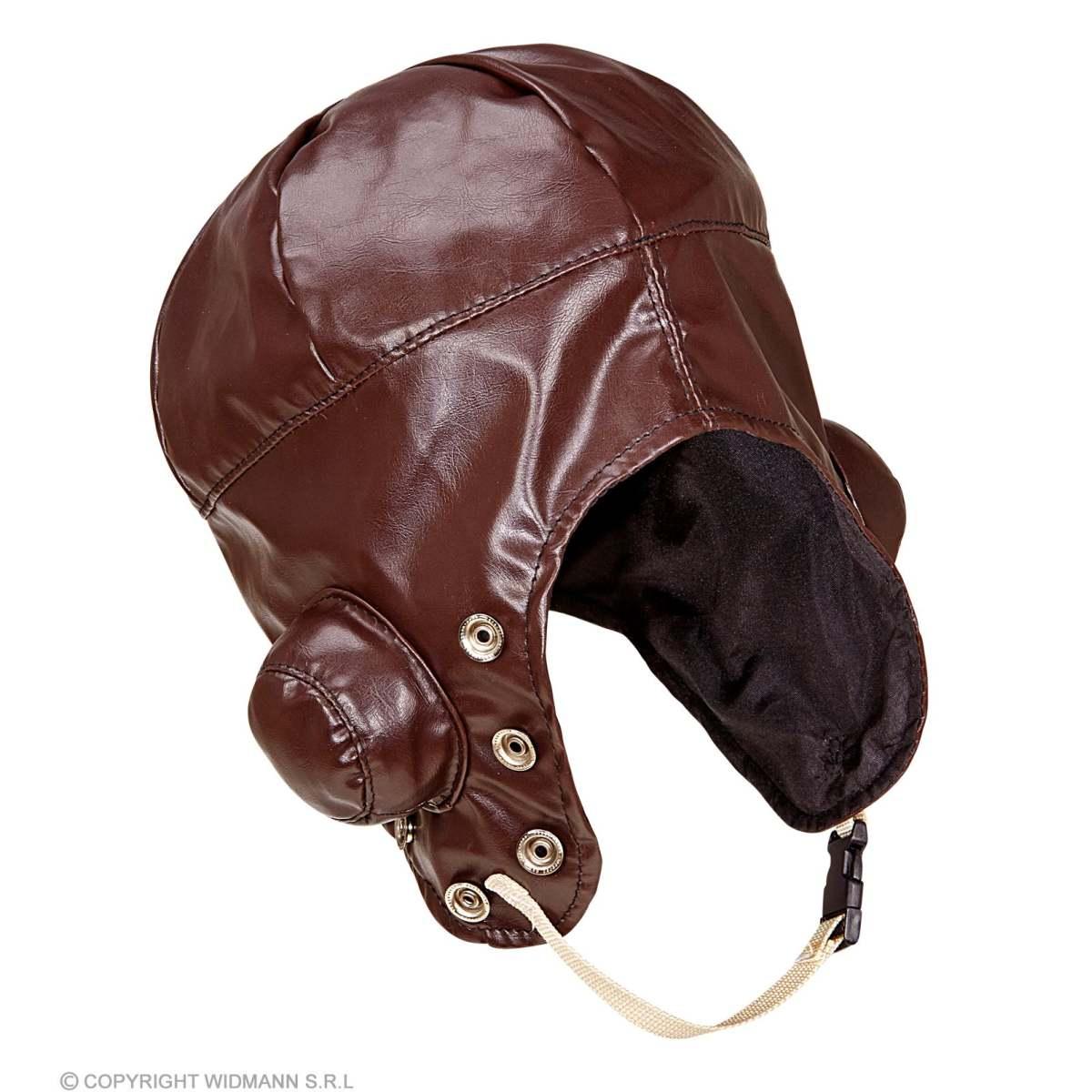 Cappello aviatore similpelle marrone