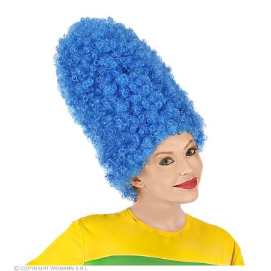 Parrucca cartoon blu