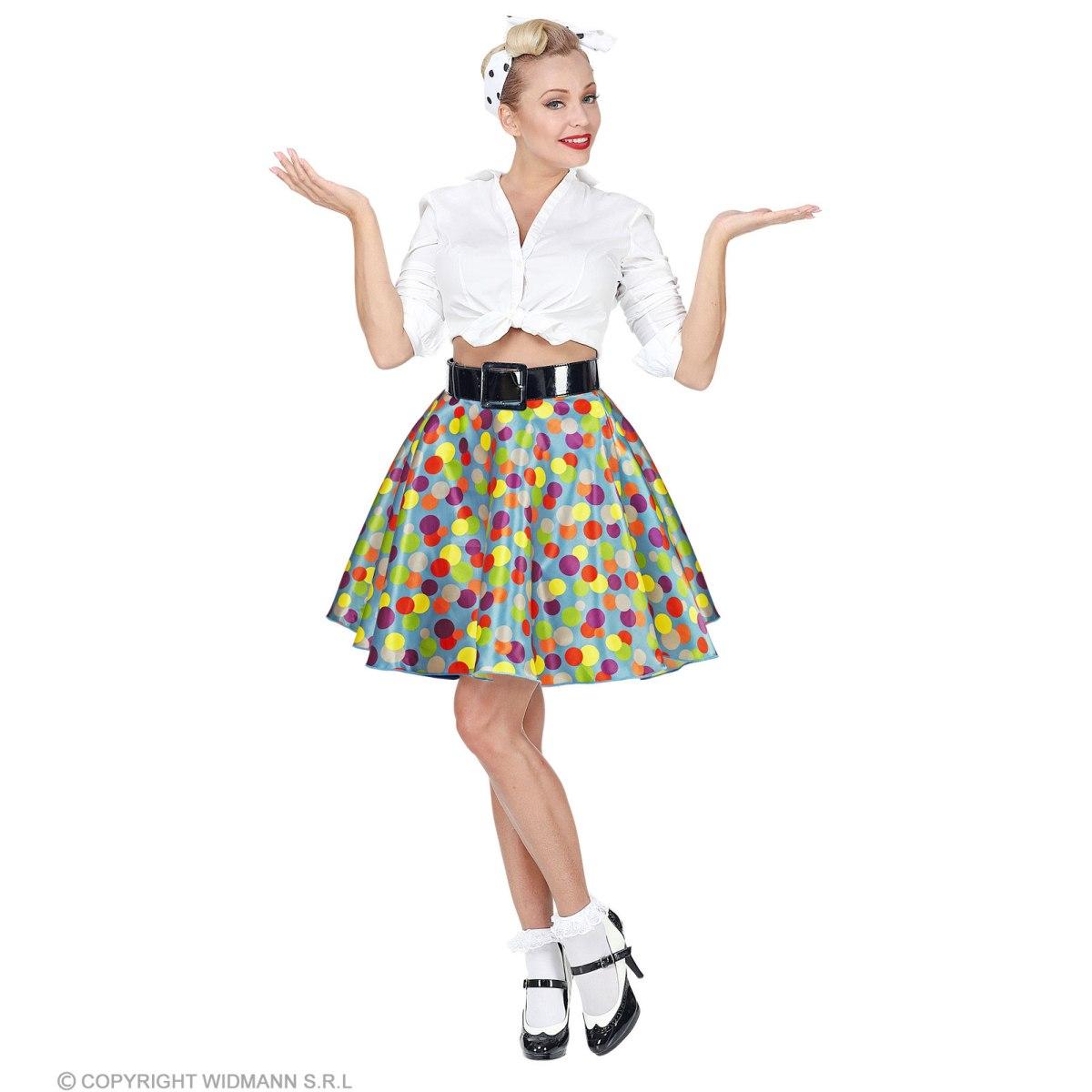 Gonna pin up anni 50 60 pois modello a