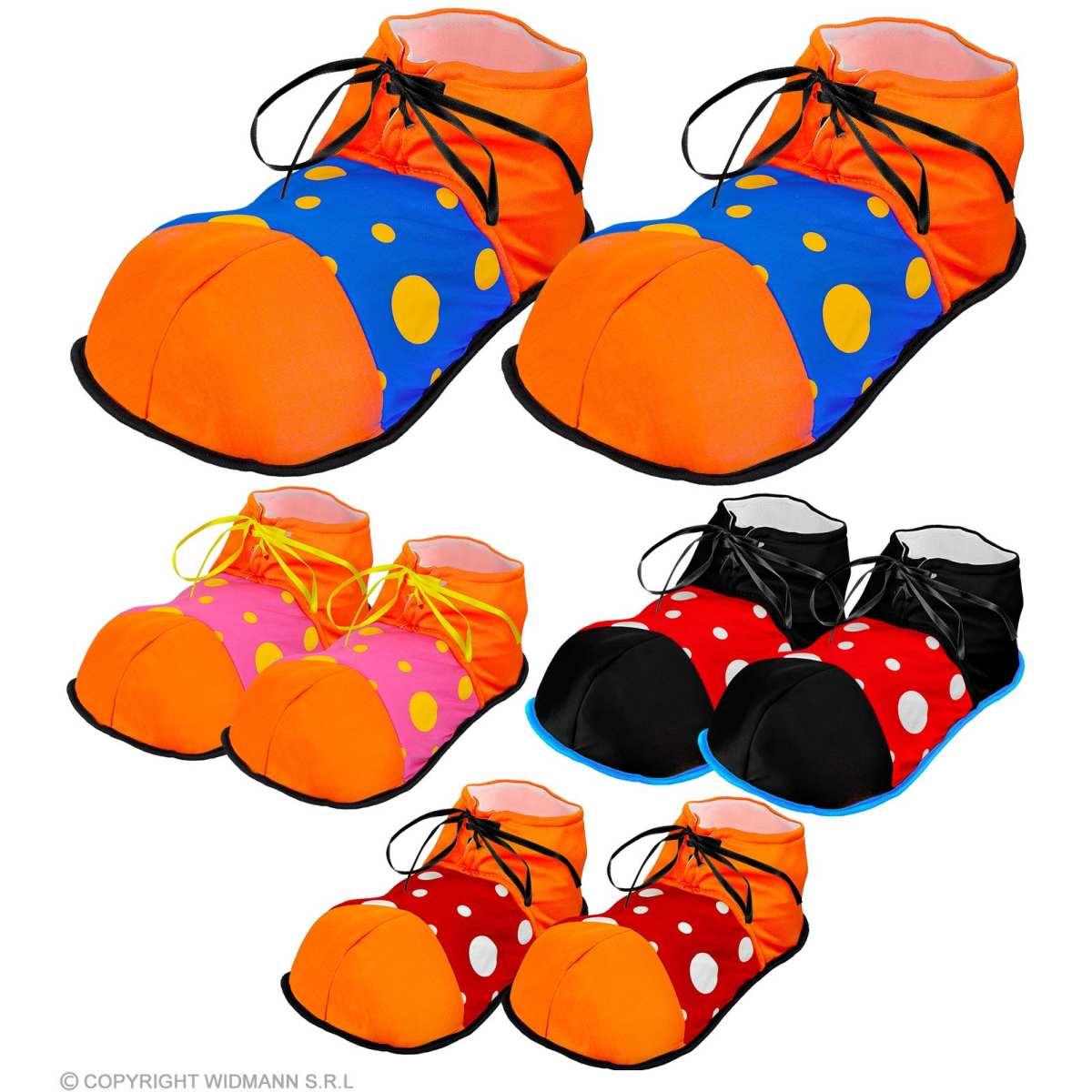 Copri scarpe clown tessuto 4 colori