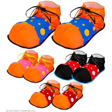 Copri scarpe clown tessuto 4 colori