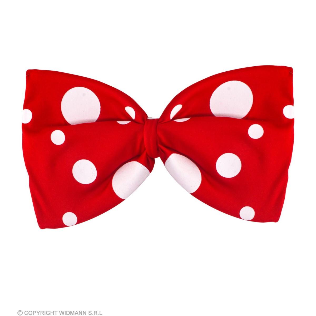 Papillon clown rosso pois bianchi modello a