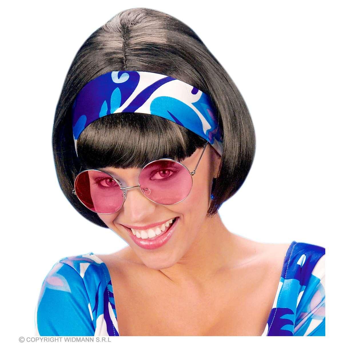 Occhiali tondi hippie rosa