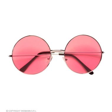 Occhiali tondi hippie rosa