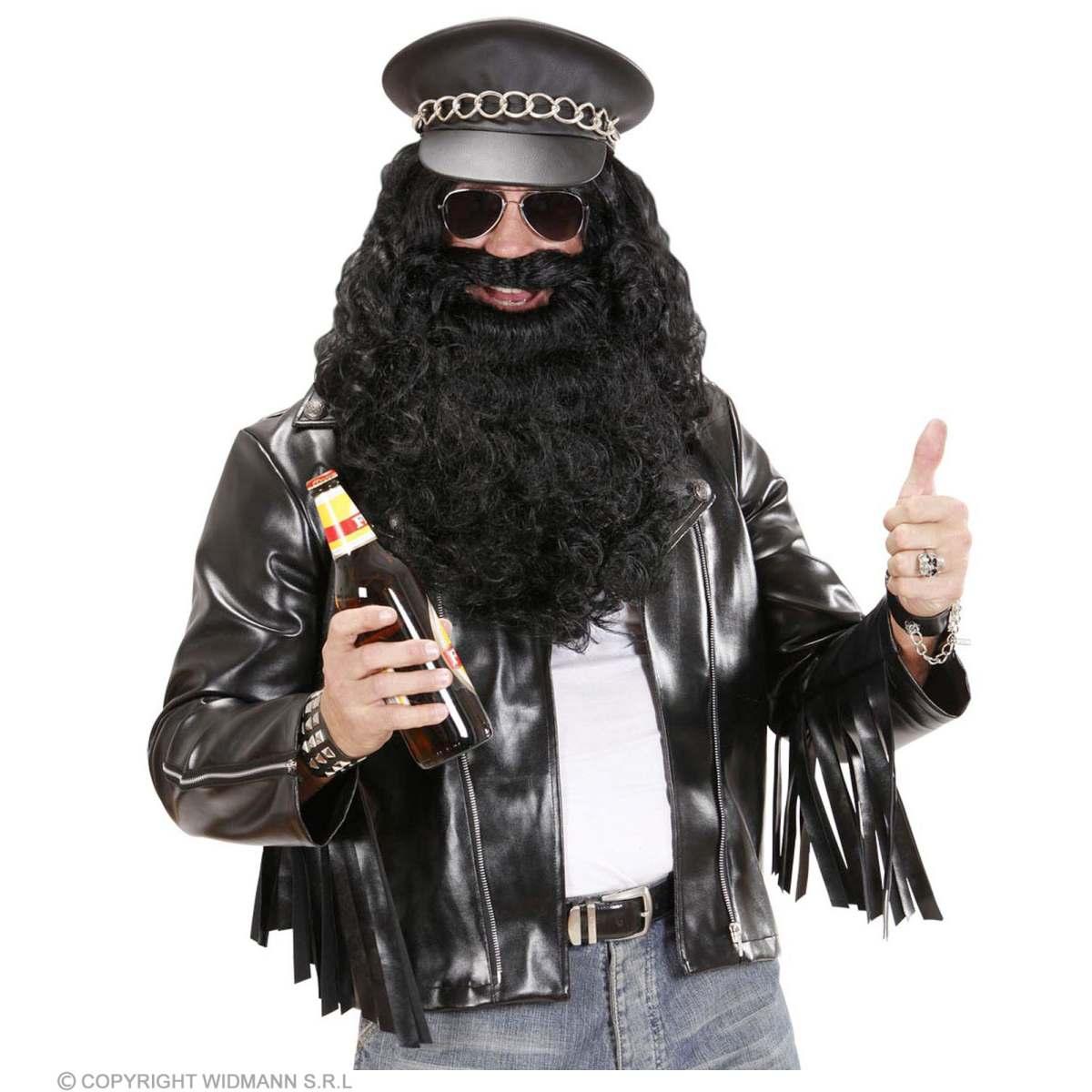 Costume giubbotto similpelle rock star