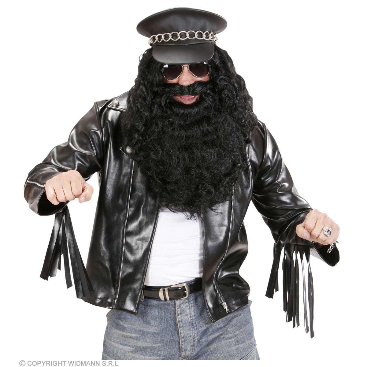 Costume giubbotto similpelle rock star