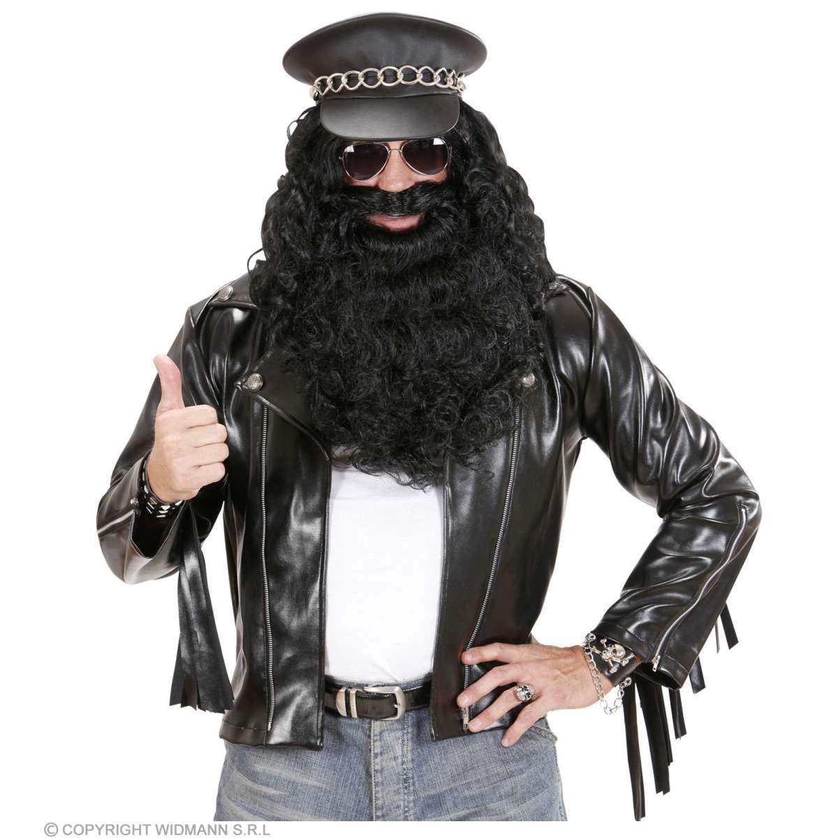 Costume giubbotto similpelle rock star