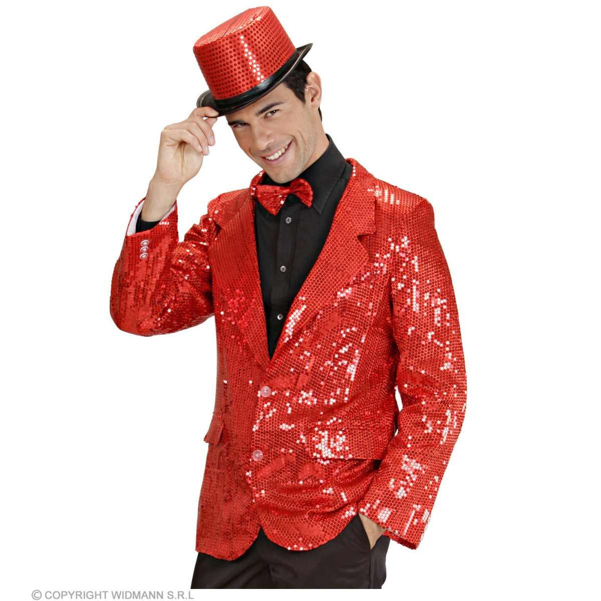 Giacca rossa paillettes