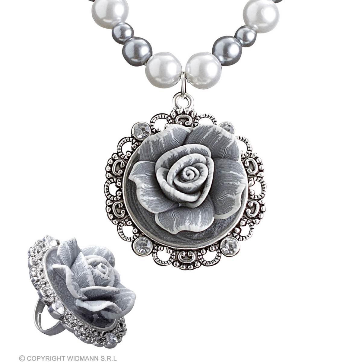 Collana perle cameo orecchini