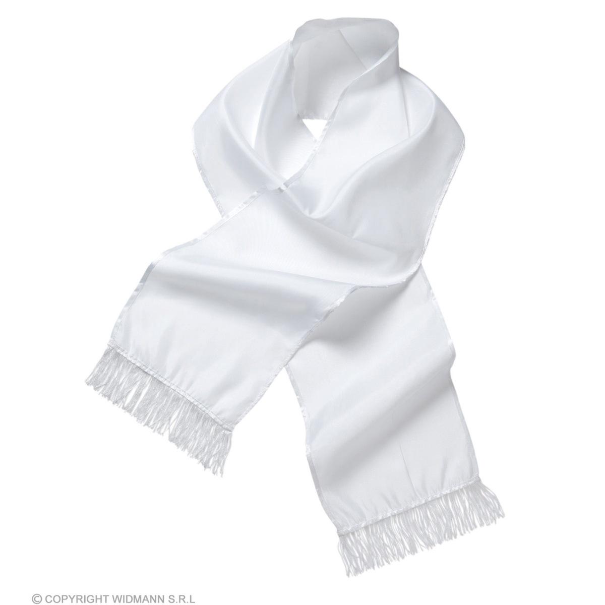 Sciarpa foulard raso bianco