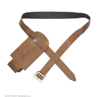 Cintura marrone porta bottiglia