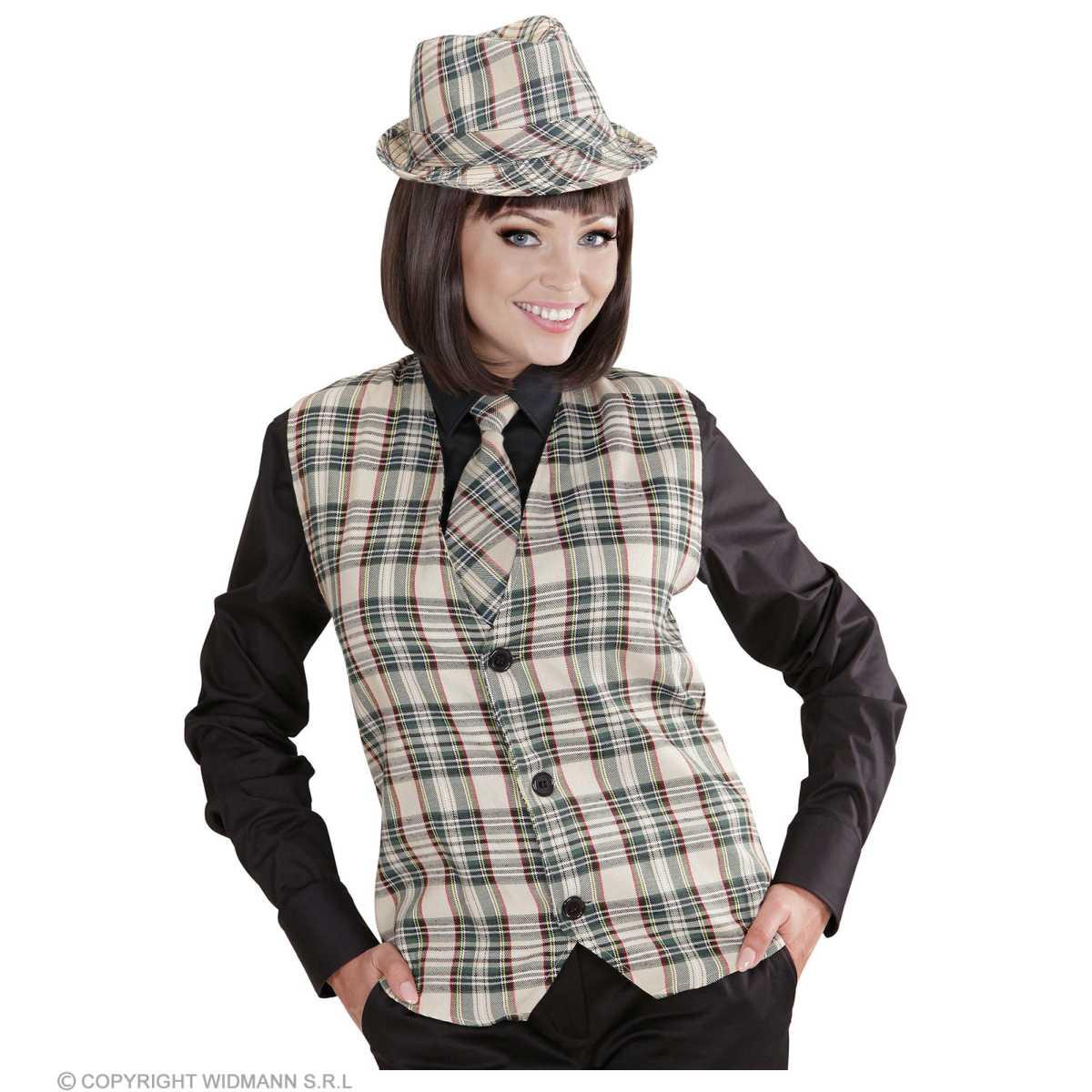 Costume gilet tartan