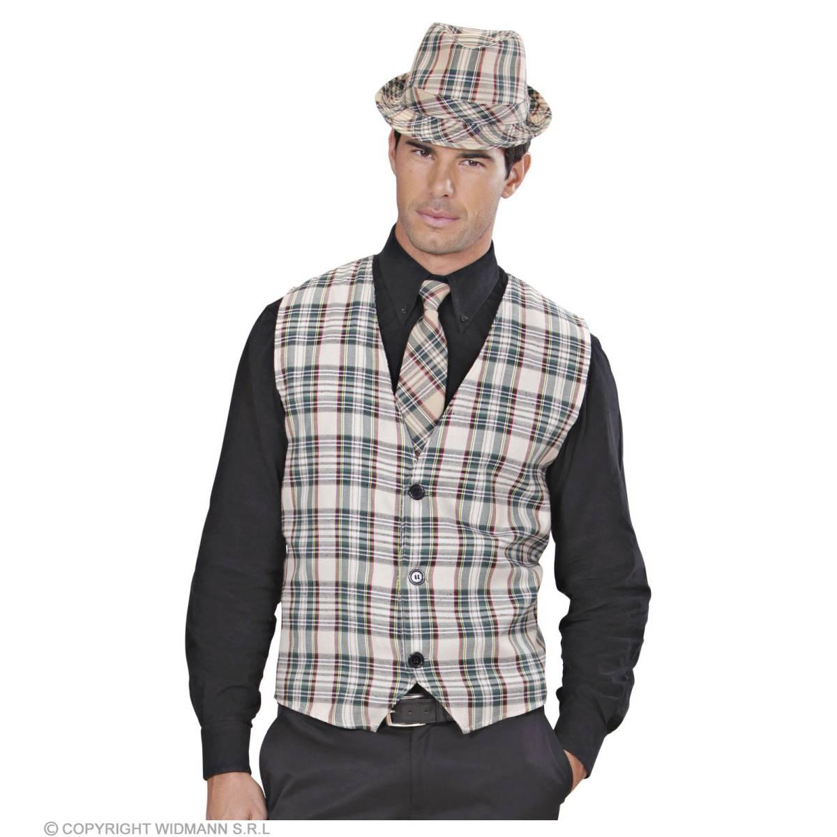 Costume gilet tartan