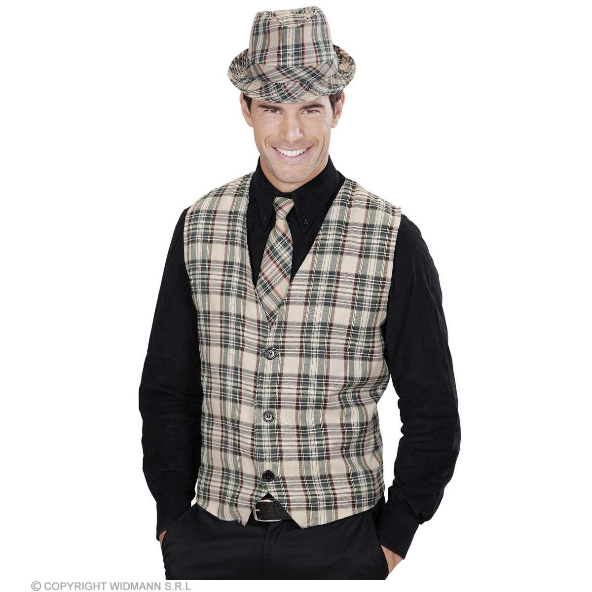 Costume gilet tartan