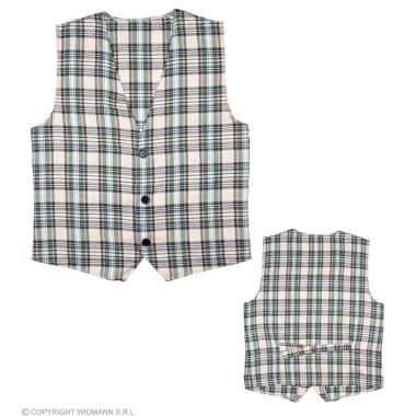 Costume gilet tartan