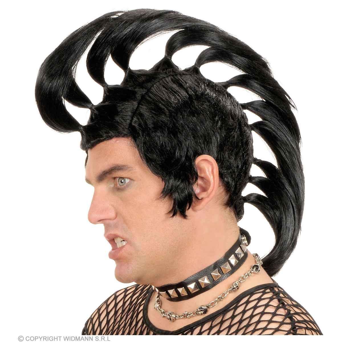 Parrucca punk rock mohawk