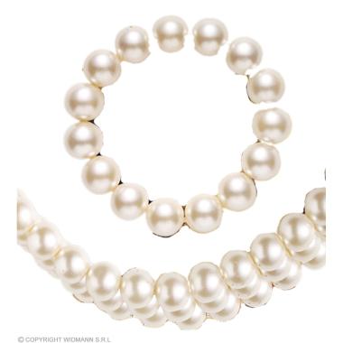 Collana perle bracciale bianco