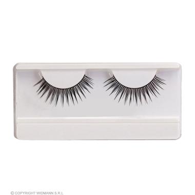 Trucco ciglia nere appuntite colla