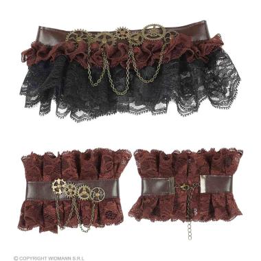 Collarino steampunk polsini pizzo