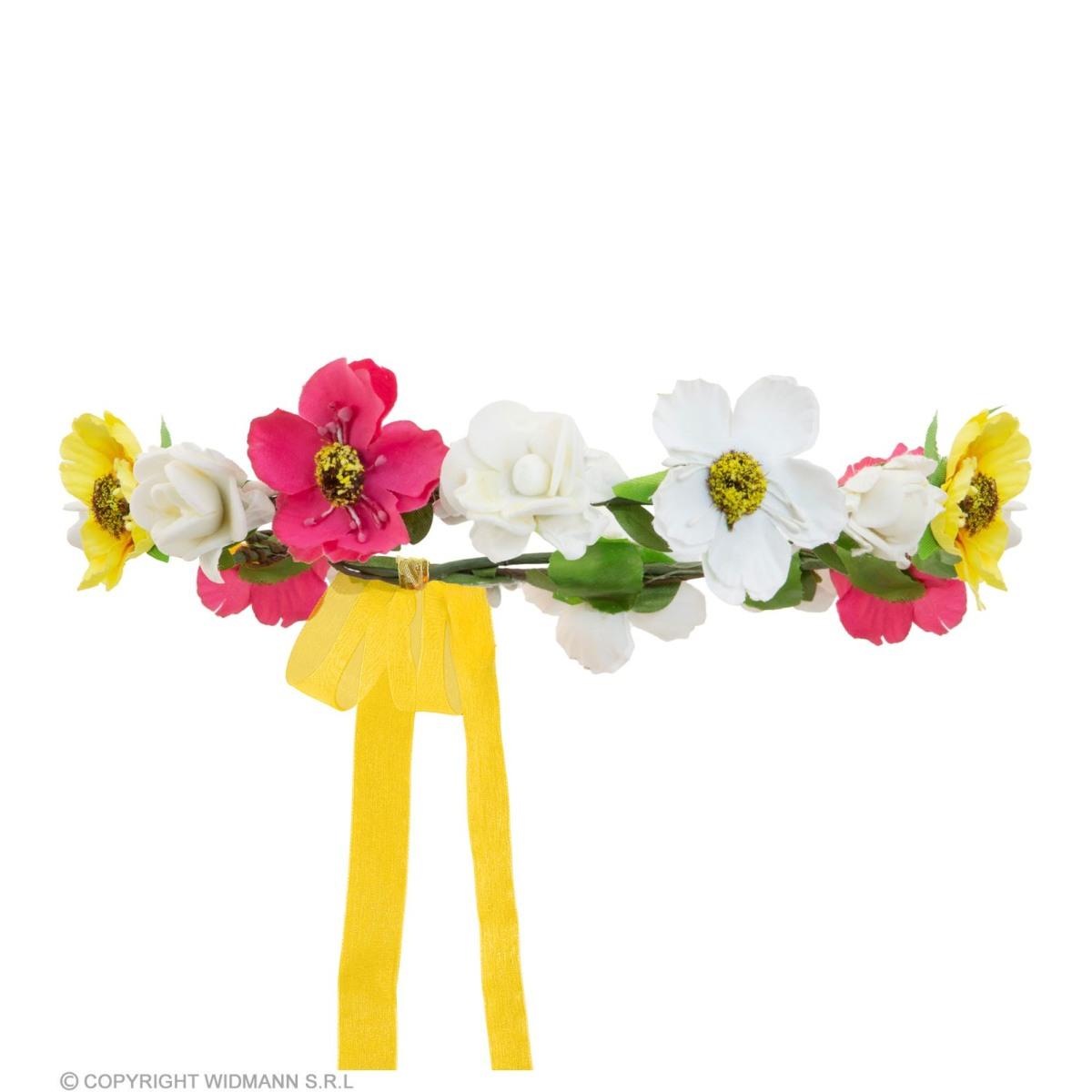 Corona fiori fiocco