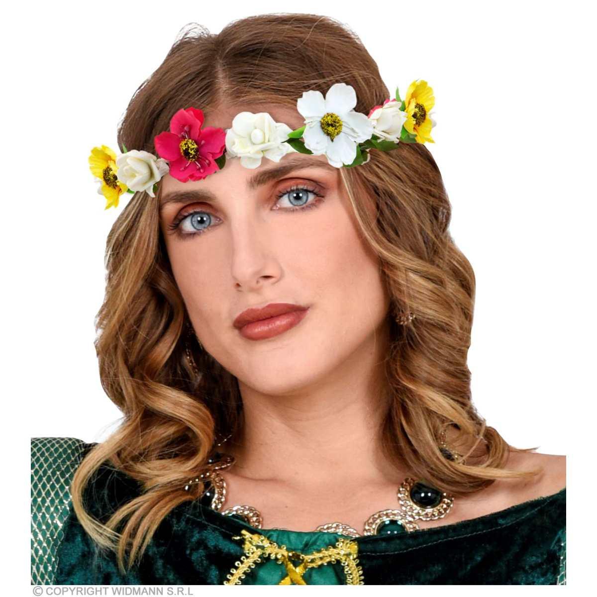 Corona fiori fiocco