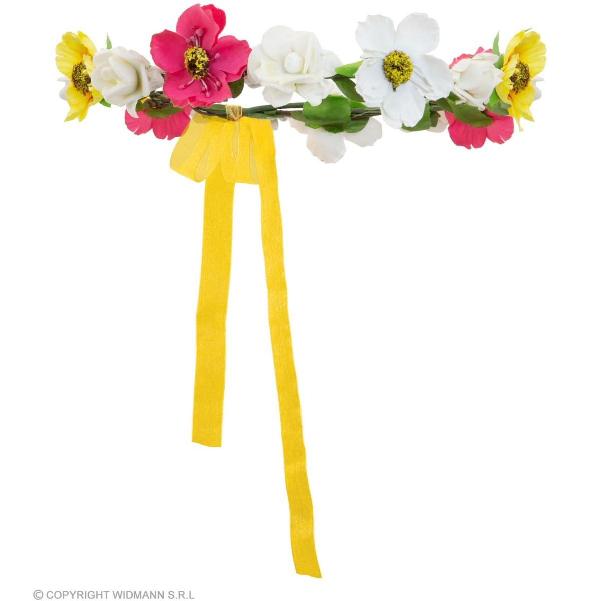 Corona fiori fiocco
