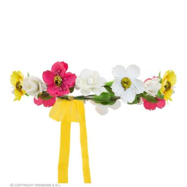 Corona fiori fiocco