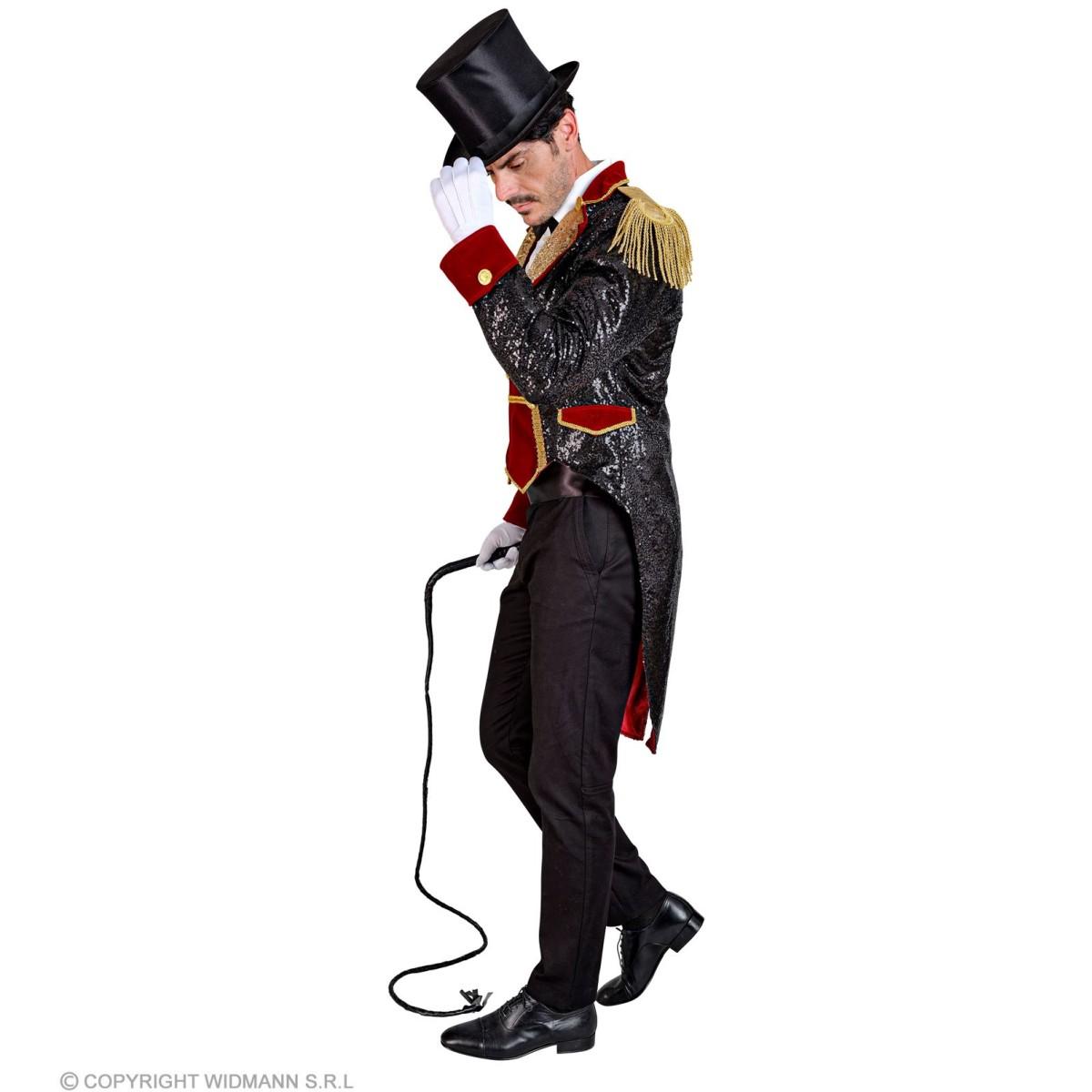 Giacca frac domatore nera paillettes