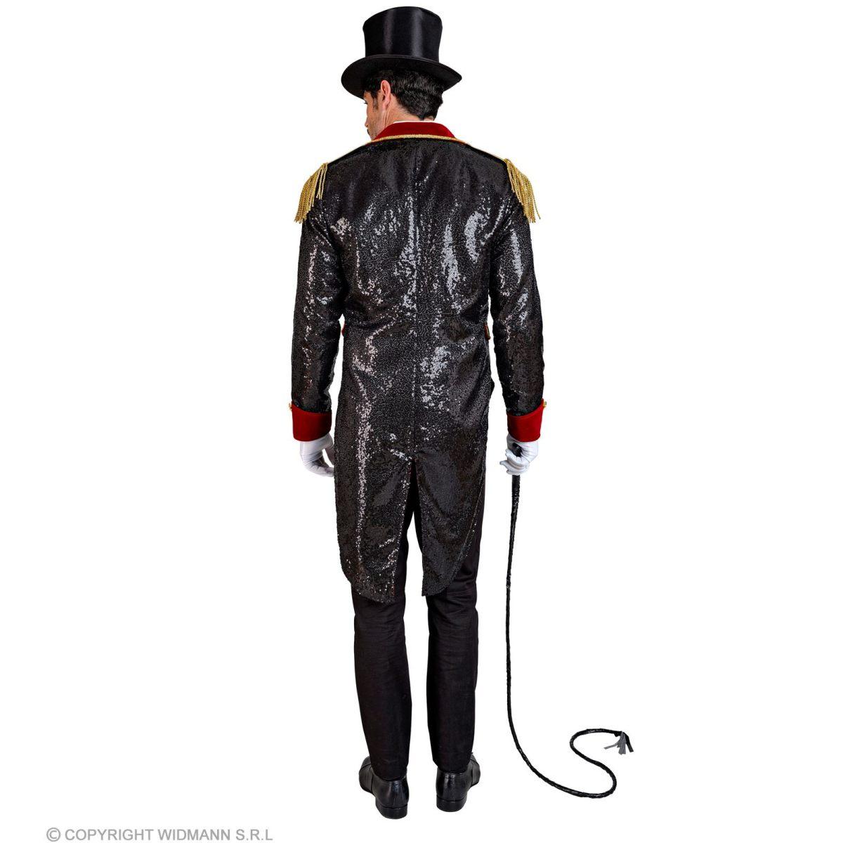 Giacca frac domatore nera paillettes