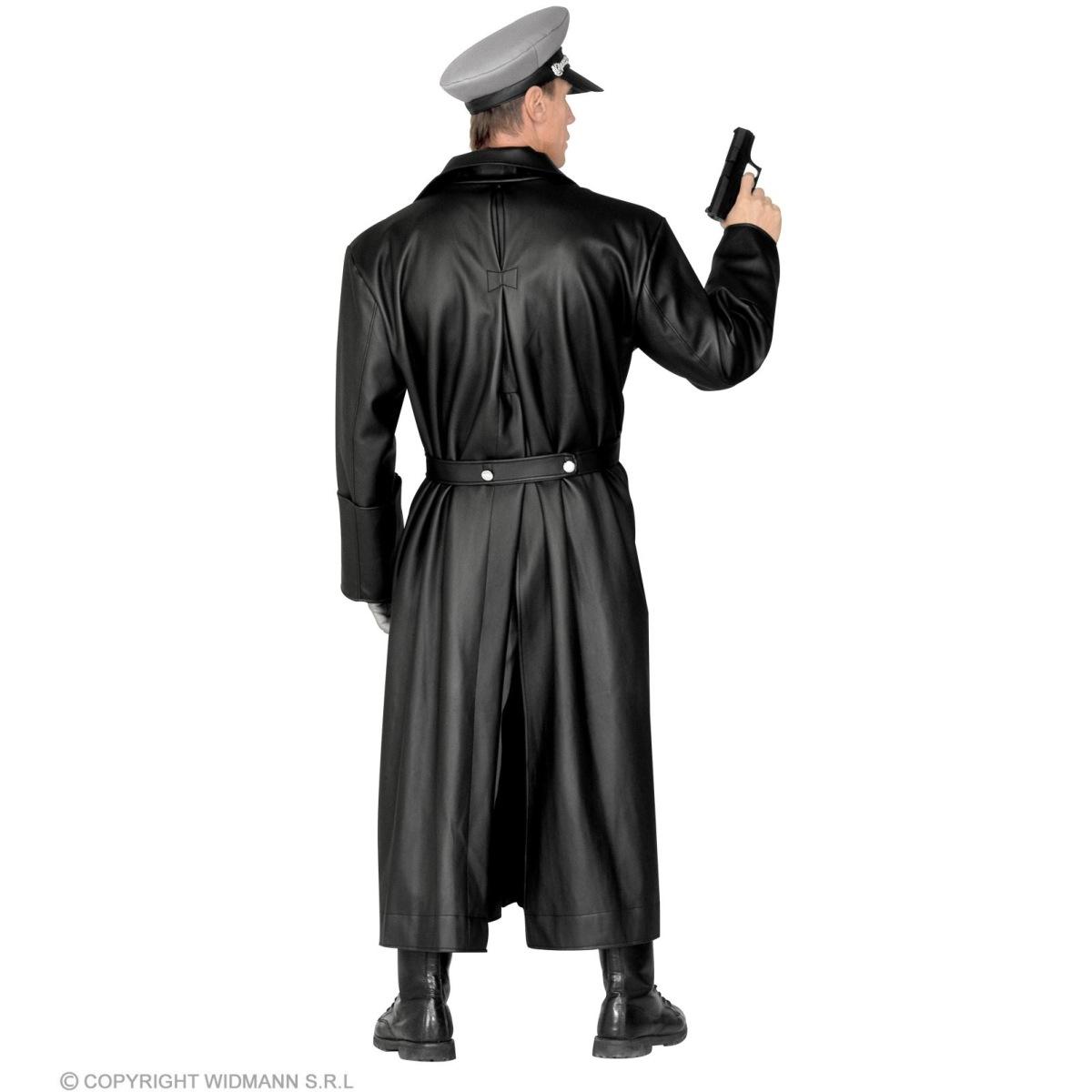 Cappotto generale similpelle nero