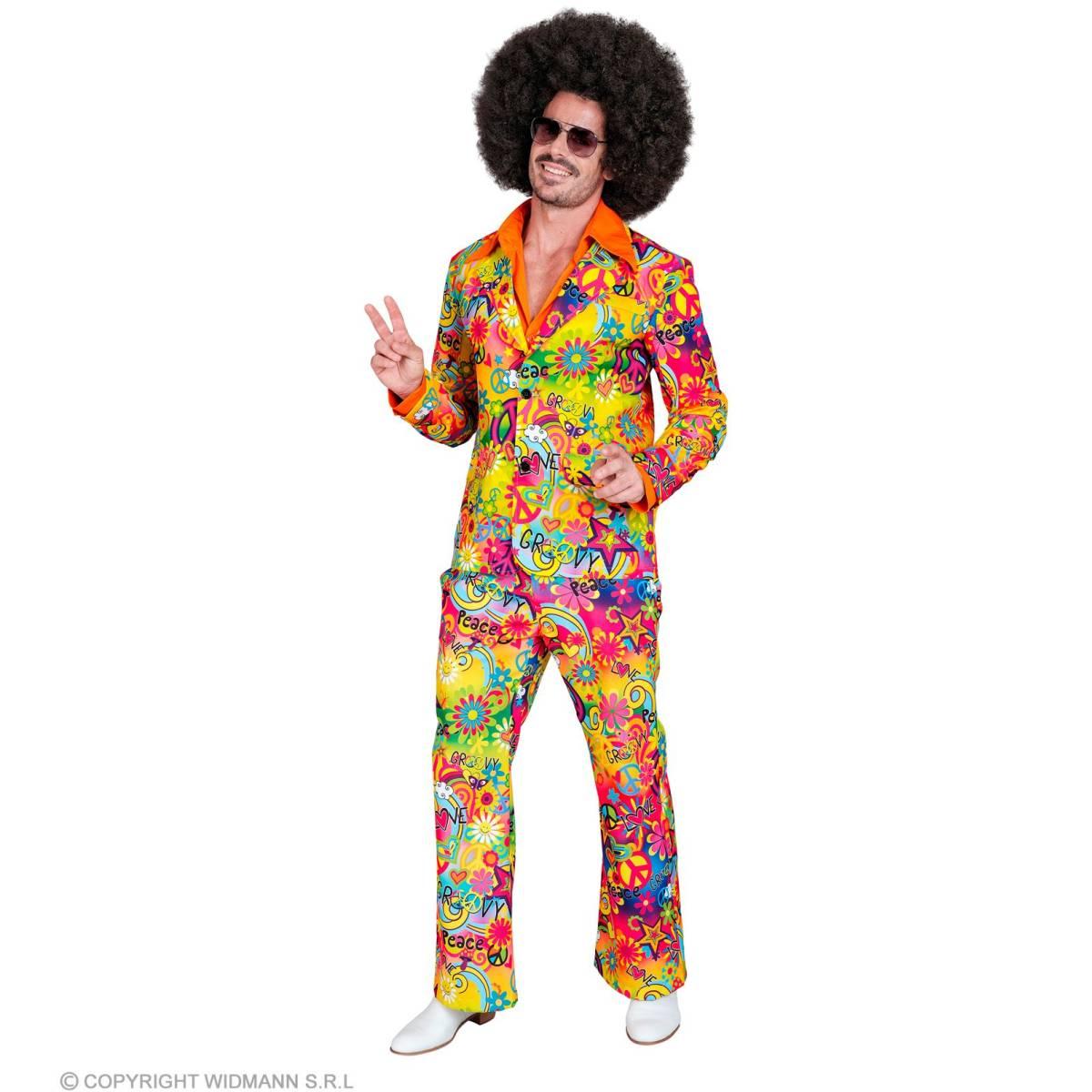 Costume completo anni 70 multicolor
