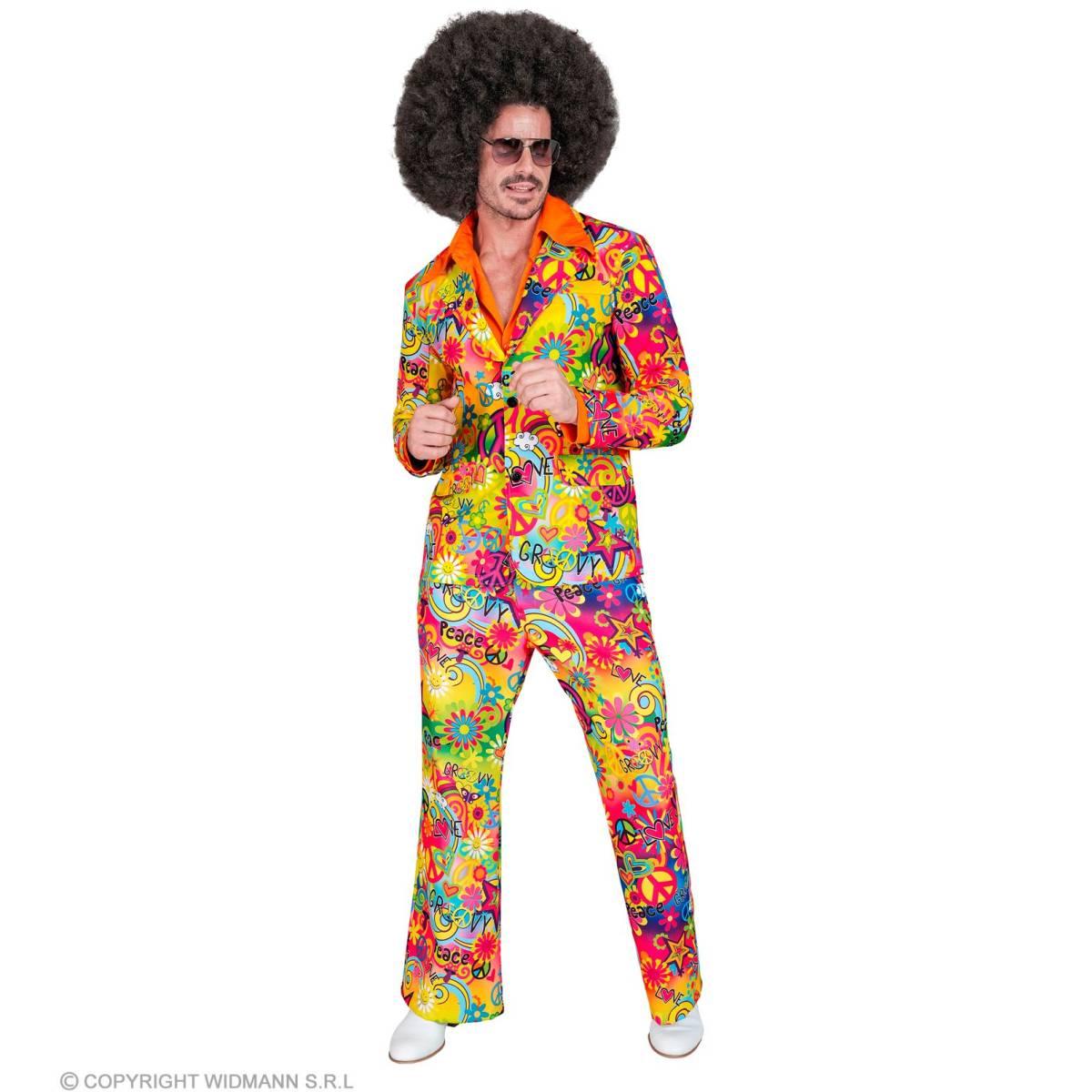 Costume completo anni 70 multicolor