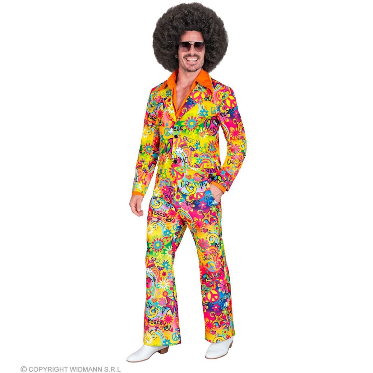 Costume completo anni 70 multicolor