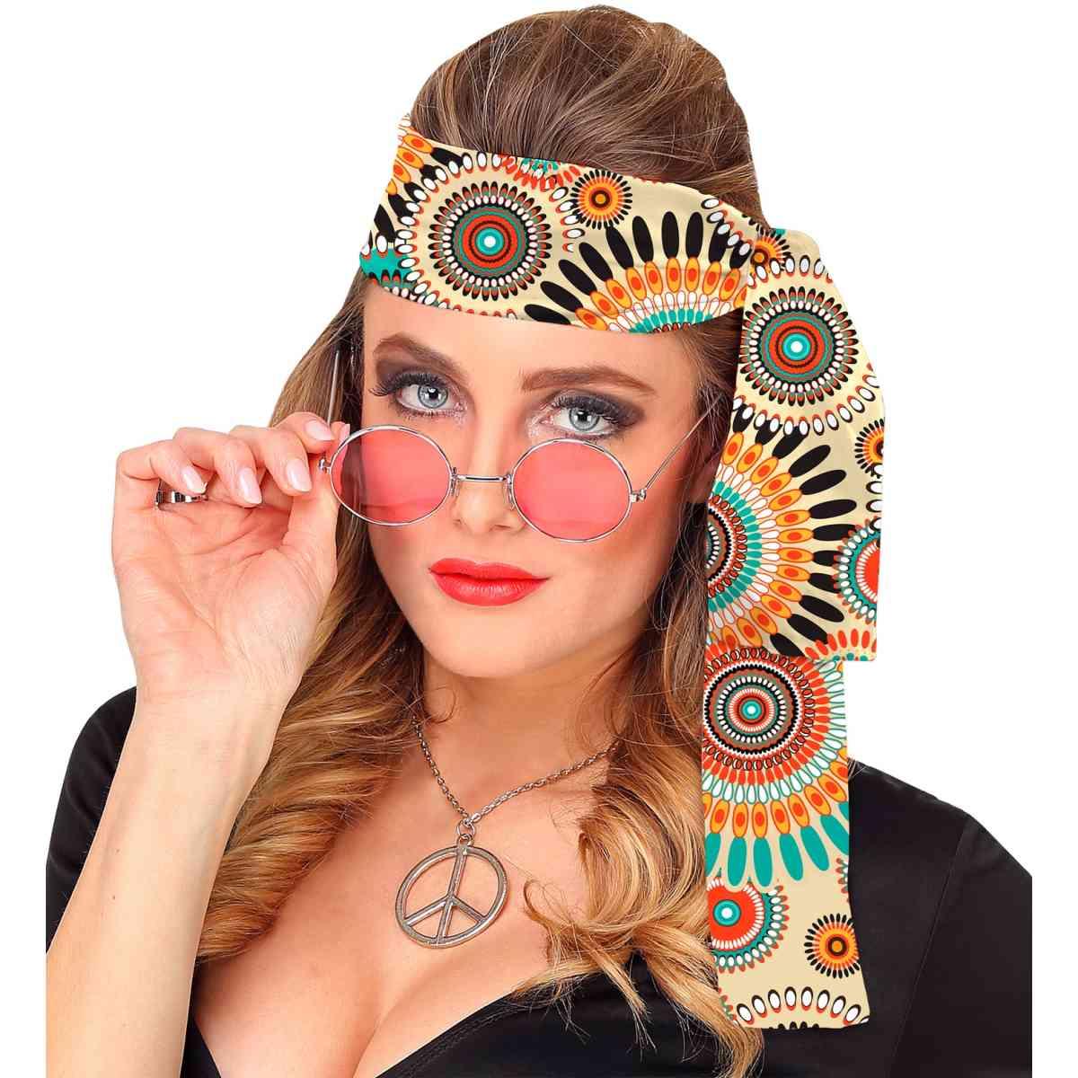 Fascia capelli hippie anni 70 80 peace love