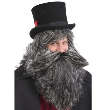 Barba brizzolata lunga baffi