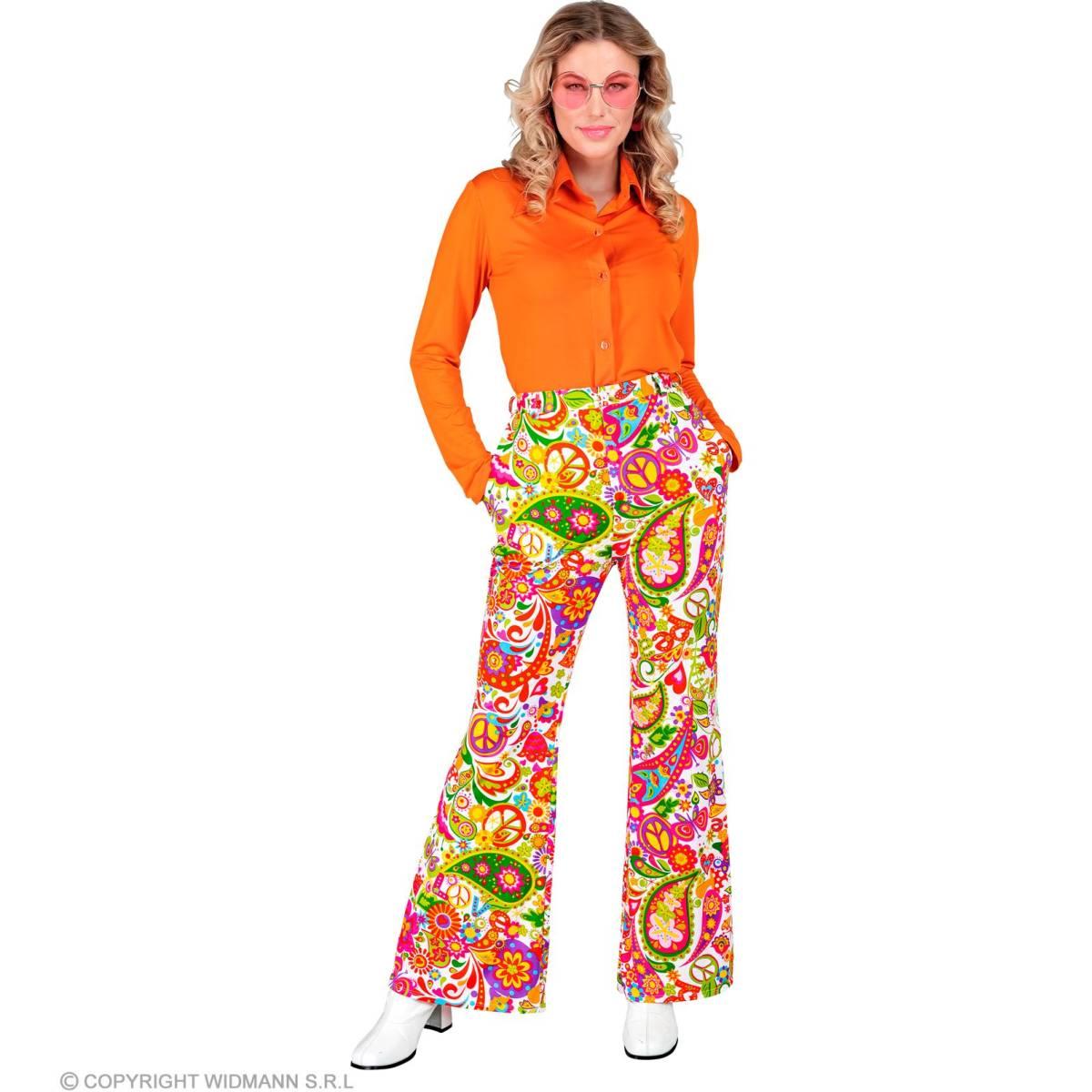 Pantaloni anni 70 80 zampa fantasia