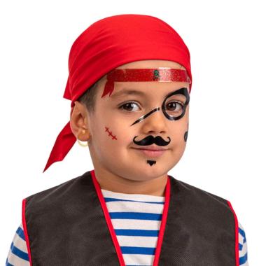 Trucco decorazioni adesive viso pirata