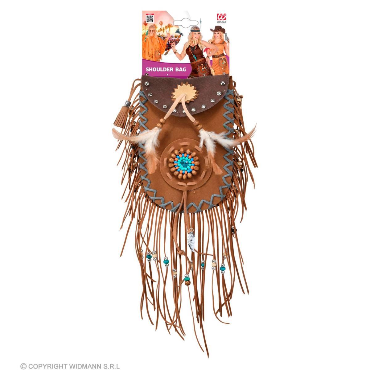 Borsa indiana piume perline