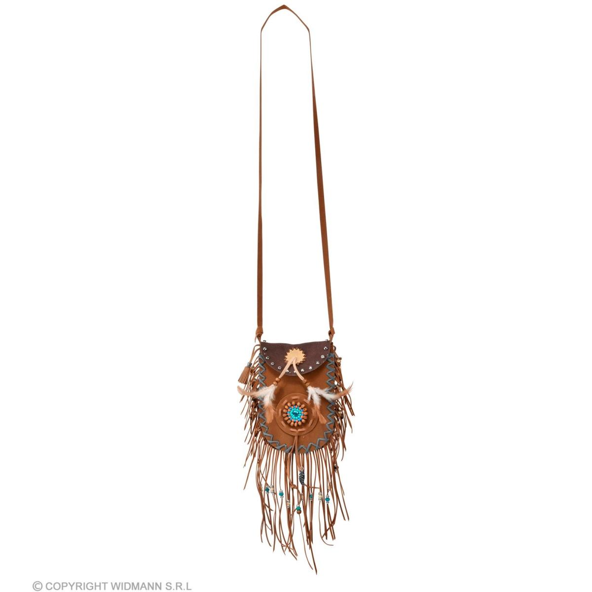 Borsa indiana piume perline
