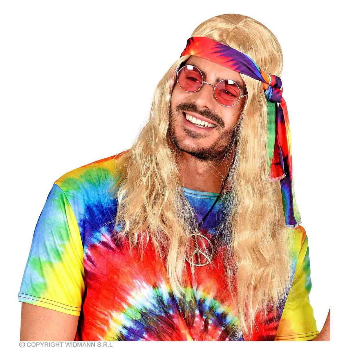 Parrucca bionda hippie fascia