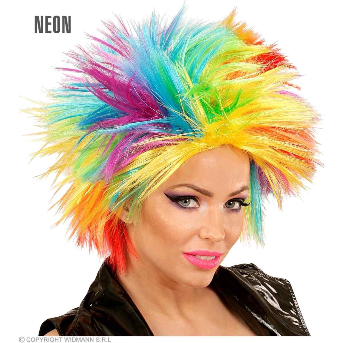 Parrucca punk multicolor