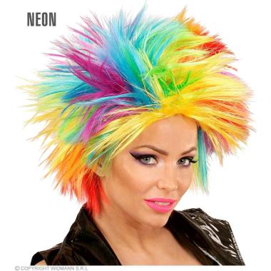Parrucca punk multicolor